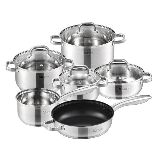 Stainless Steel 10-Piece Cookware Set