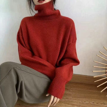 Turtleneck Cashmere Oversized Sweater