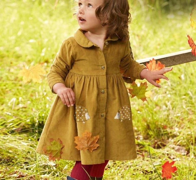 Hedgehog Applique Shirtdress