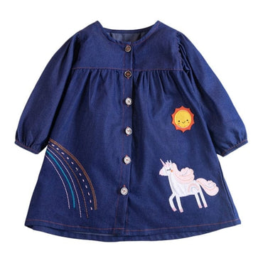 Hedgehog Applique Shirtdress