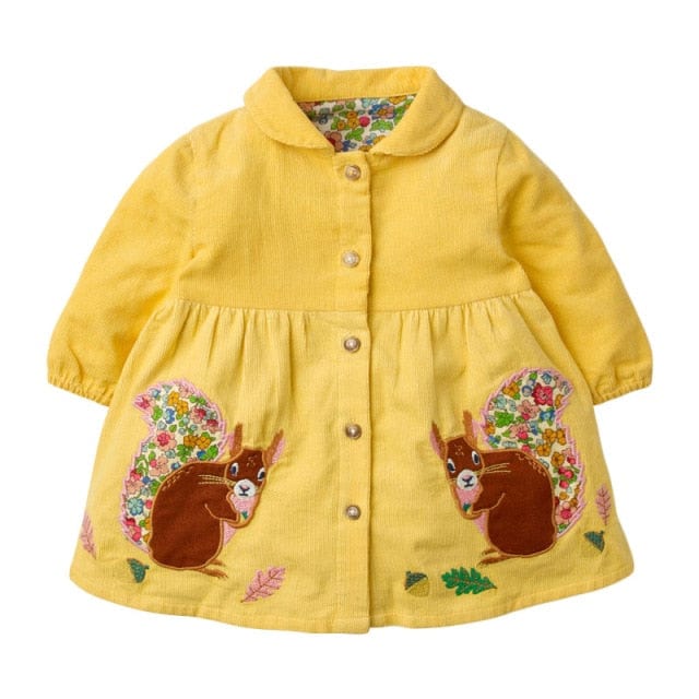 Hedgehog Applique Shirtdress