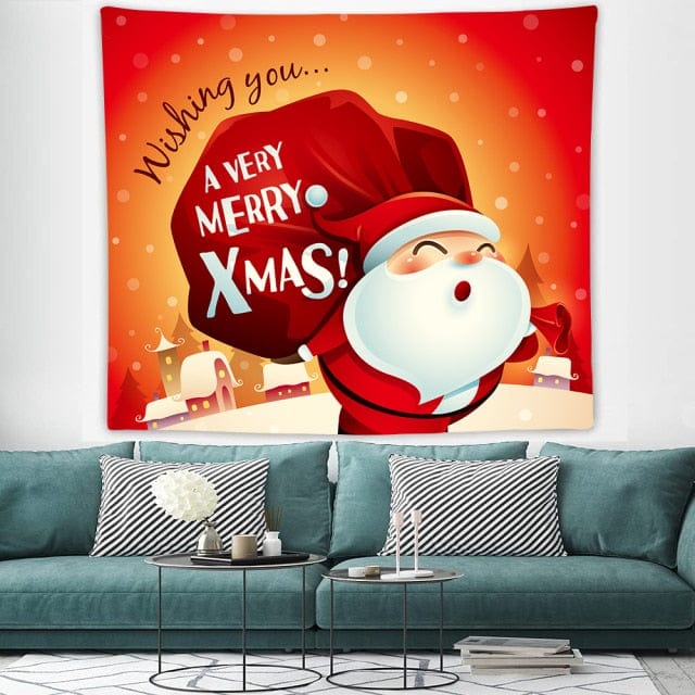 Merry Christmas Wall Tapestry