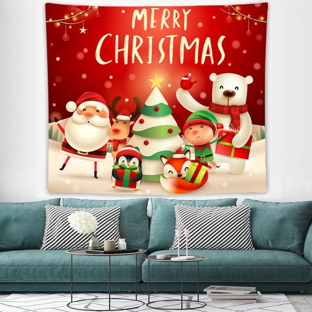 Merry Christmas Wall Tapestry