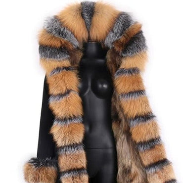 Long Parka Real Fur Winter Coat