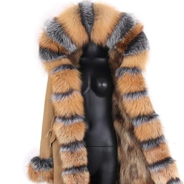 Long Parka Real Fur Winter Coat