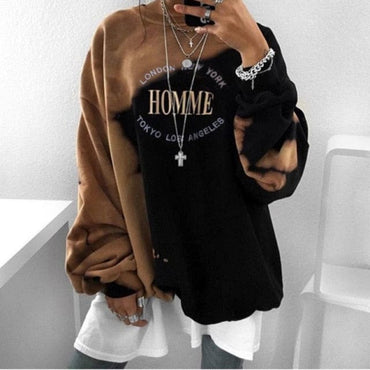 Printed Oversized Casual Tops