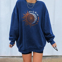 Printed Oversized Casual Tops