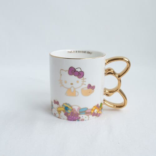 Hello Kitty Gold Brushed Ceramic Mug