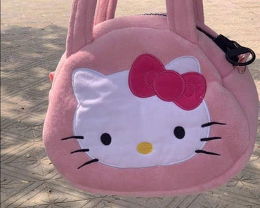 Hello Kitty Diagonal Plush Handbag