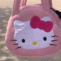 Hello Kitty Diagonal Plush Handbag