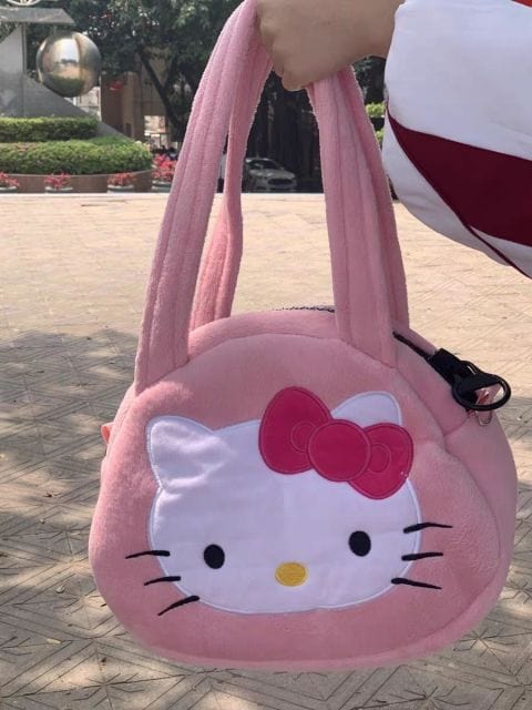 Hello Kitty Diagonal Plush Handbag