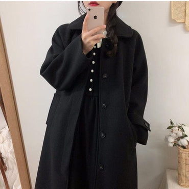 Ladies Mid Length Woolen Coat