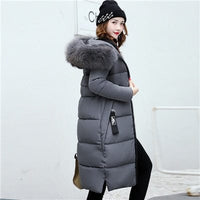 Women's Fur Collar Winter Parka