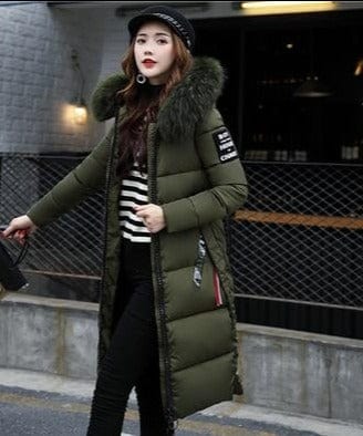 Women's Fur Collar Winter Parka