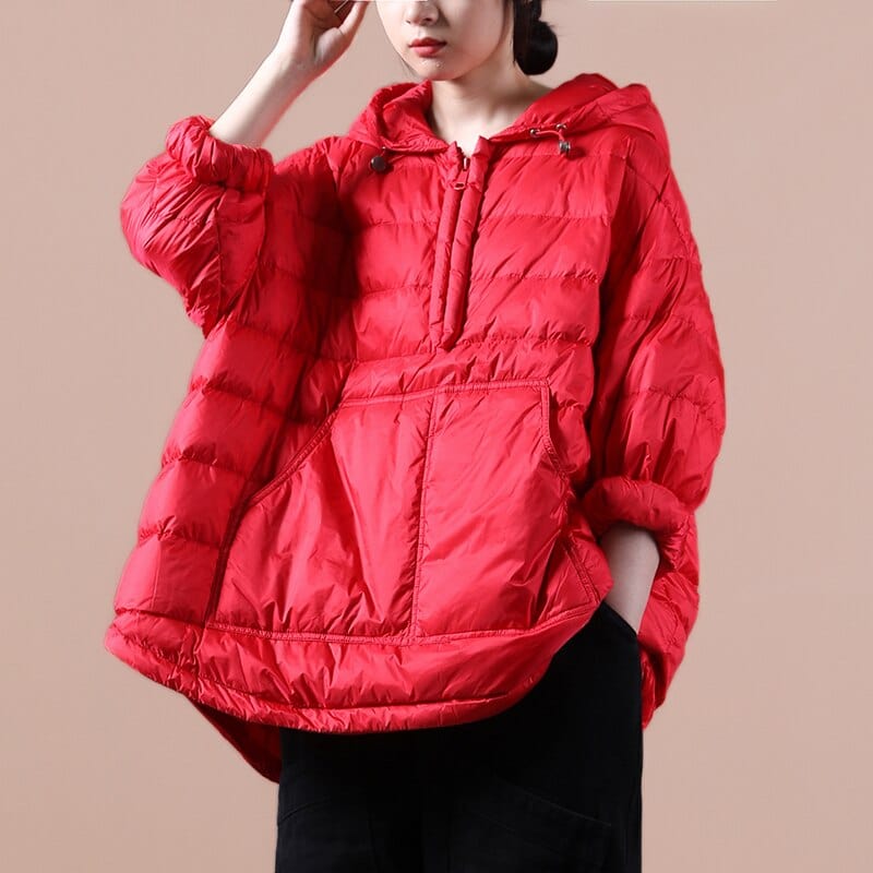 Hooded Lightweight Loose Warm Coat