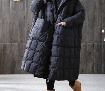 Loose Long Duck Down Hooded Parka