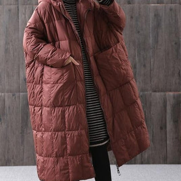 Loose Long Duck Down Hooded Parka