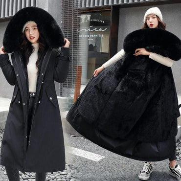 Long Thick Hooded Winter Warm Parka