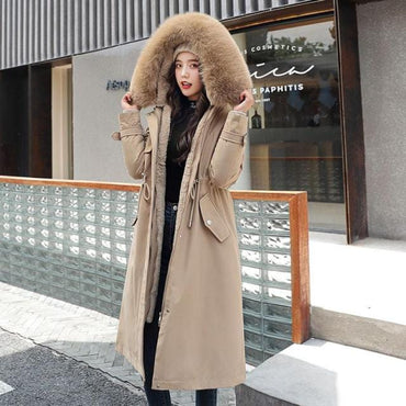 Long Thick Hooded Winter Warm Parka