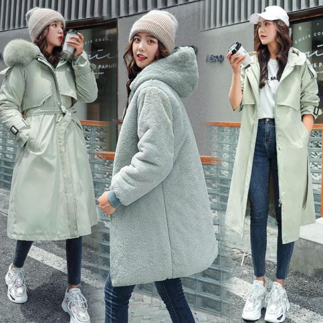 Thick Warm Fleece Hooded Outerwear