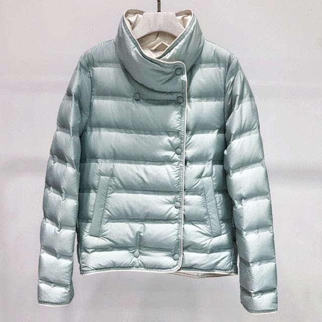 Memory Fabric Ultra Light White Duck Down Jacket