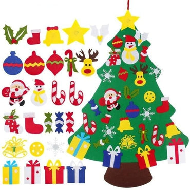 Kids DIY Felt Christmas Tree Decoration