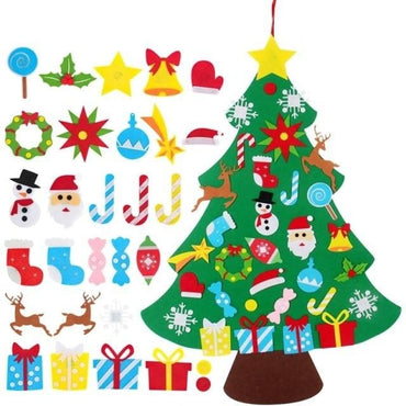 Kids DIY Felt Christmas Tree Decoration