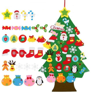 Kids DIY Felt Christmas Tree Decoration