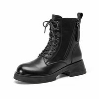 Ladies Genuine Leather Ankle Shoes