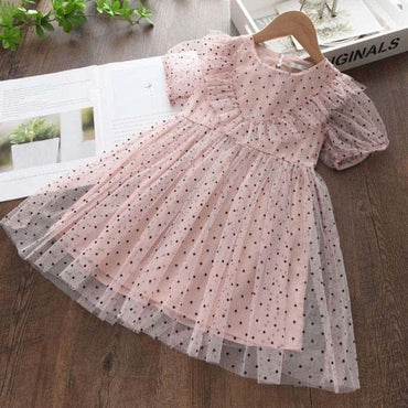 Girls Embroidery Long Sleeve Dress