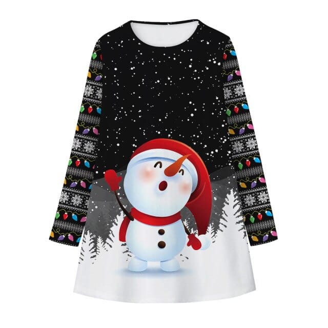 Girls Christmas Santa Claus Party Clothing