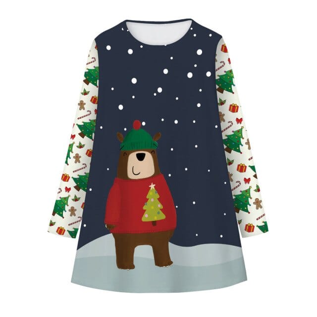 Girls Christmas Santa Claus Party Clothing