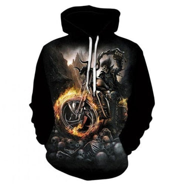 Long-sleeved 3d Pullover Hoodie