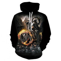 Long-sleeved 3d Pullover Hoodie