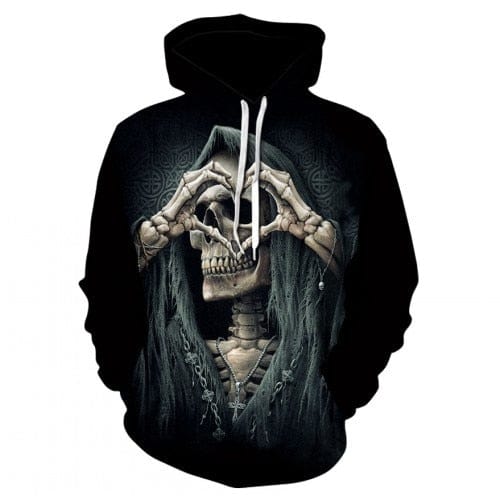 Long-sleeved 3d Pullover Hoodie