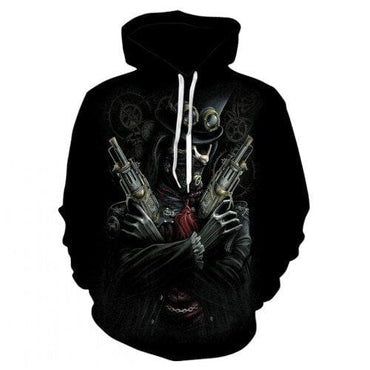 Long-sleeved 3d Pullover Hoodie