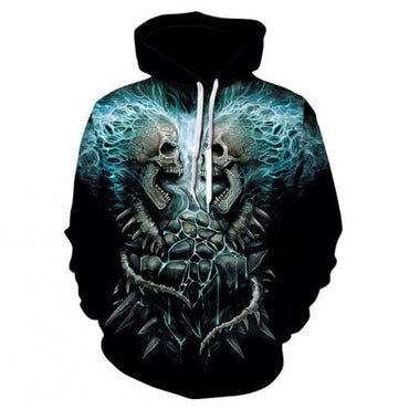 Long-sleeved 3d Pullover Hoodie