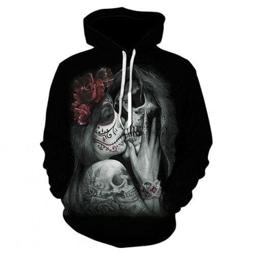 Long-sleeved 3d Pullover Hoodie