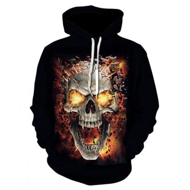 Long-sleeved 3d Pullover Hoodie