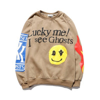 Cotton Rich Velvet Long Sleeve Hip Hop Sweatshirt