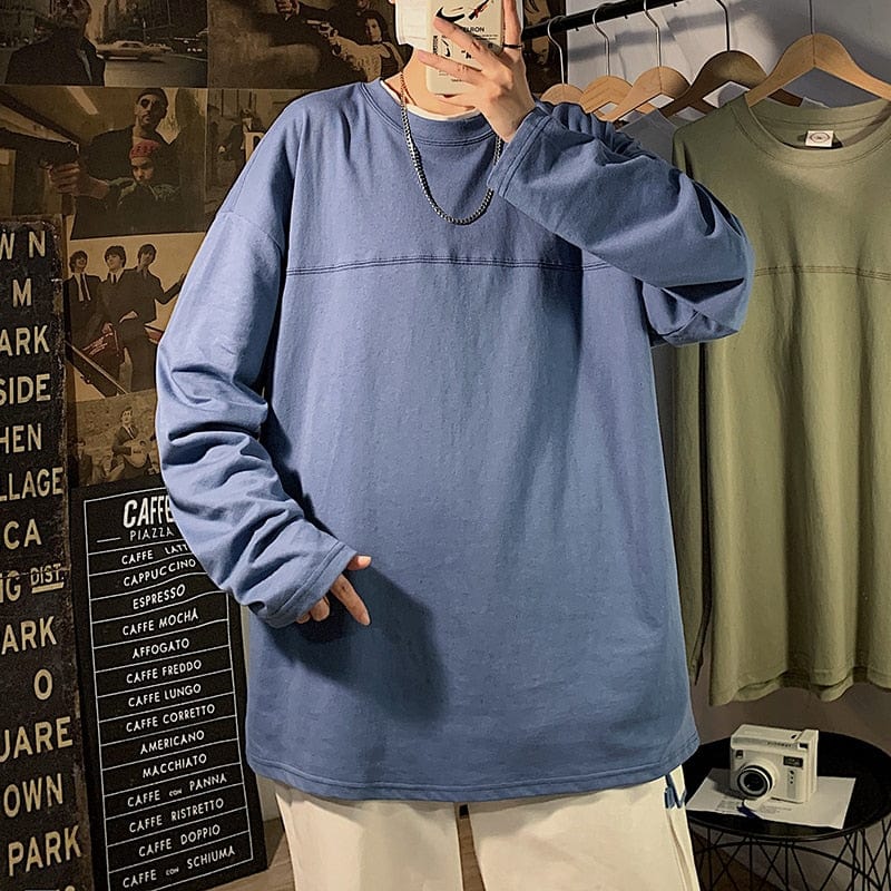 Broadcloth Long Sleeve Oversize Sweatshirt