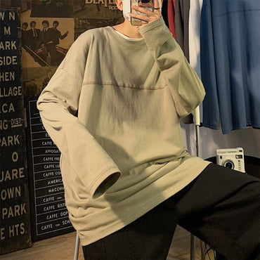 Broadcloth Long Sleeve Oversize Sweatshirt