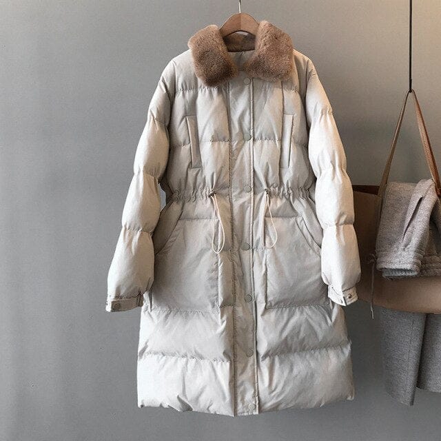 Drawstring Chic Oversize Winter Jacket