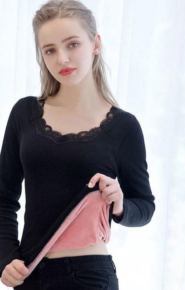 Winter Thermal Lace Underwear