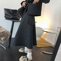 Rhombic Oversized Two Piece Winter Jacket
