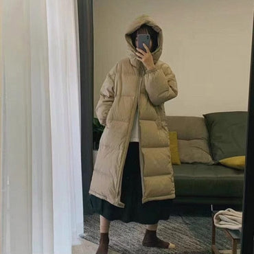 Long Oversized Hooded Winter Warm Coat