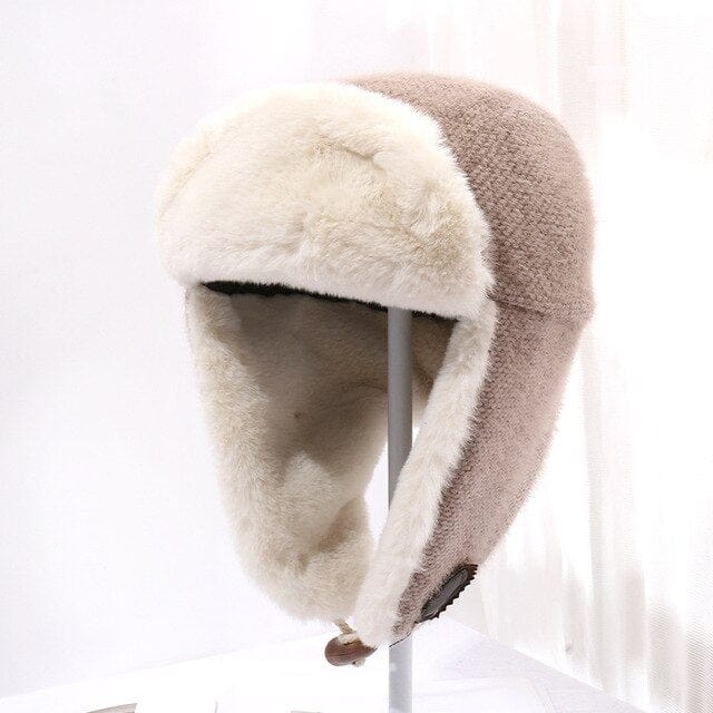 Windproof Plush Bomber Hat