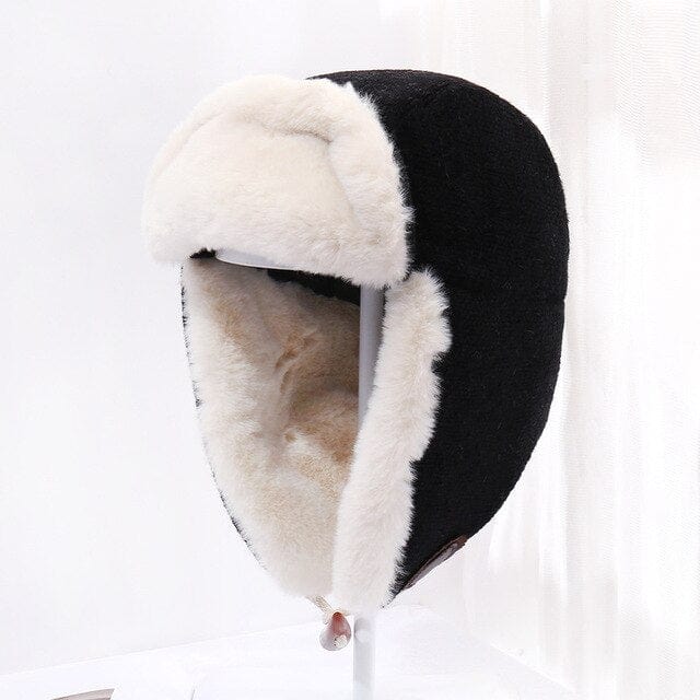 Windproof Plush Bomber Hat