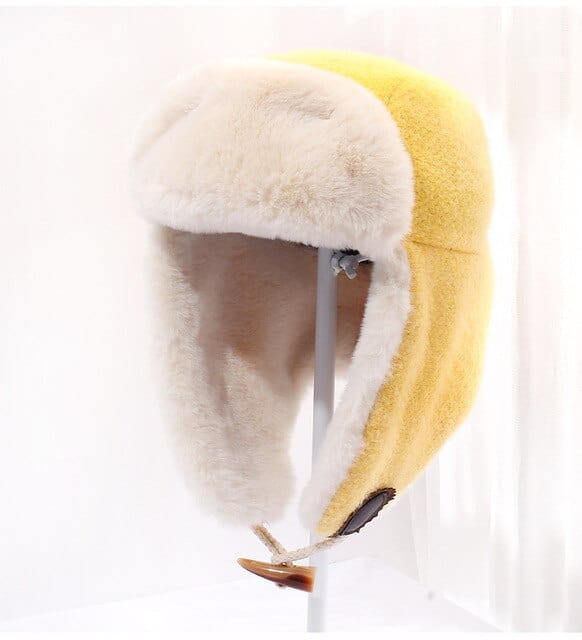 Windproof Plush Bomber Hat