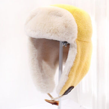 Windproof Plush Bomber Hat